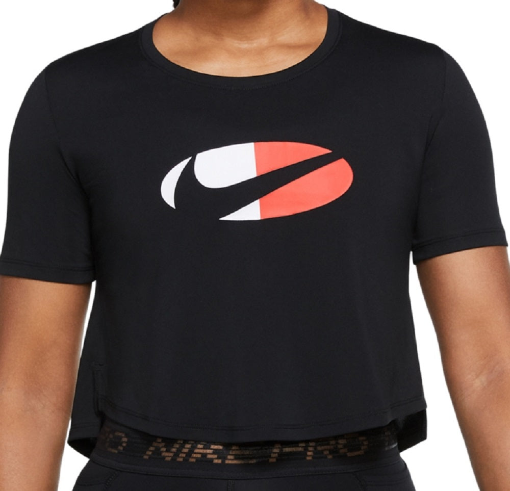 Top curto Nike Dri Fit One feminino, preto, tamanho pequeno