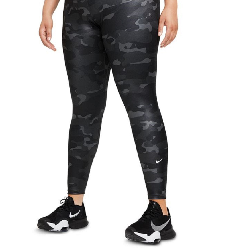 Legging Nike One Dri Fit Cintura Alta Feminina Cinza Tamanho Médio