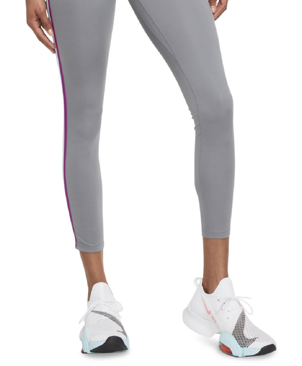 Legging Nike Dri Fit One Mid Rise 7/8 Tapered Feminina Cinza Tamanho Grande