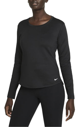 Camisa Nike Therma Fit Manga Longa Feminina Preta Tamanho Grande