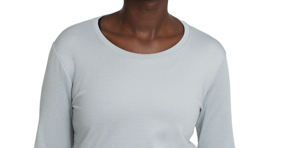 Camisa Nike Therma FIT Manga Longa Feminina Cinza Tamanho P