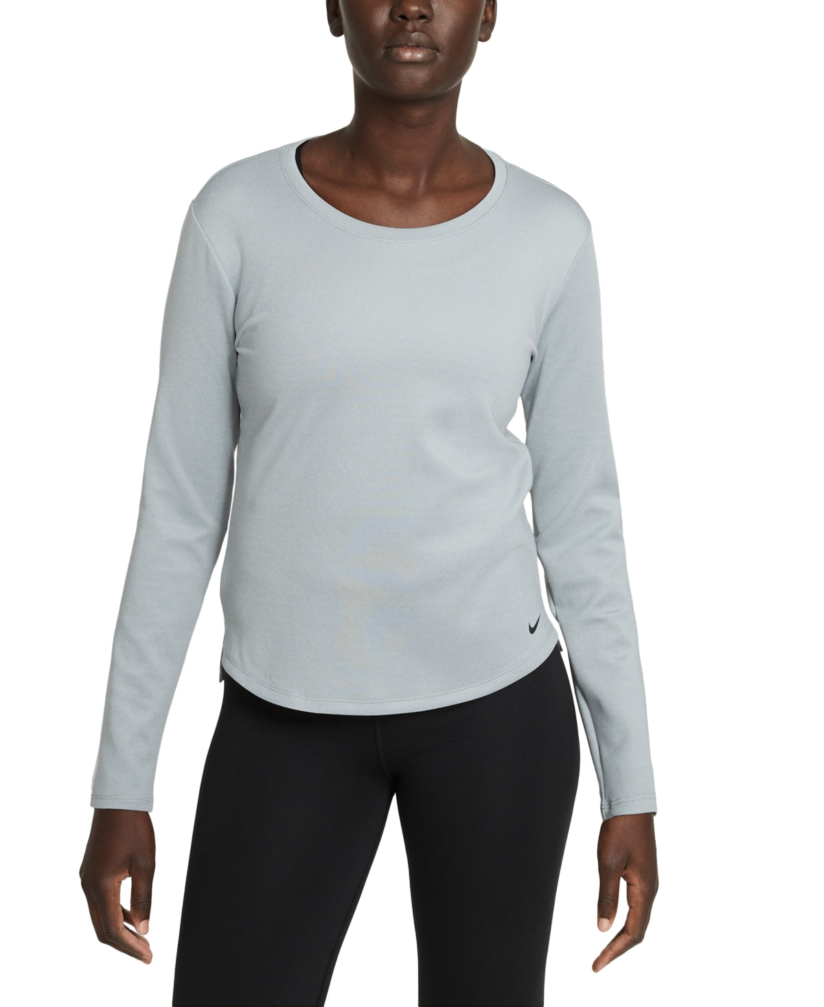Camisa Nike Therma Fit Manga Longa Feminina Cinza Tamanho X-G