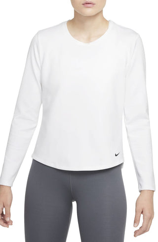 Camisa Nike Therma Fit Manga Longa Feminina Branca Tamanho XS