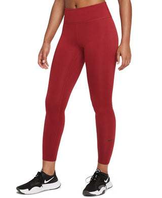 Legging Nike One Therma Fit Mid Rise Feminina Vermelha Tamanho P