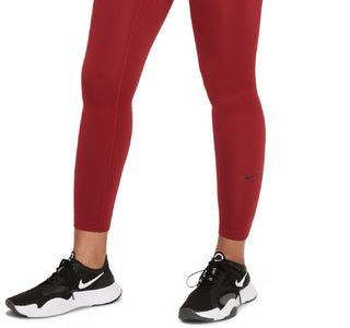 Legging Nike One Therma Fit Mid Rise Feminina Vermelha Tamanho P