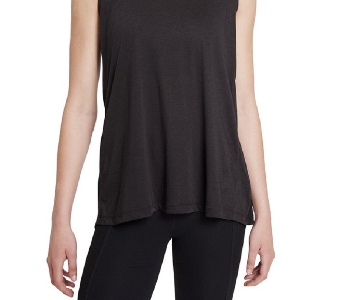 Regata Nike Yoga Dri Fit Crossback Feminina Preta Tamanho Médio