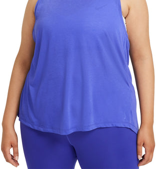 Regata Nike Yoga Dri Fit Crossback Feminina Azul Tamanho XS