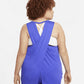 Regata Nike Yoga Dri Fit Crossback Feminina Azul Tamanho GG