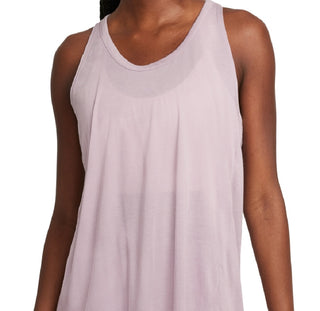 Regata Nike Yoga Dri Fit Crossback Feminina Roxa Tamanho GG