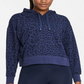 Moletom Nike Dri-FIT Get Fit Feminino com Capuz Estampado e Manga Longa Azul Tamanho Grande