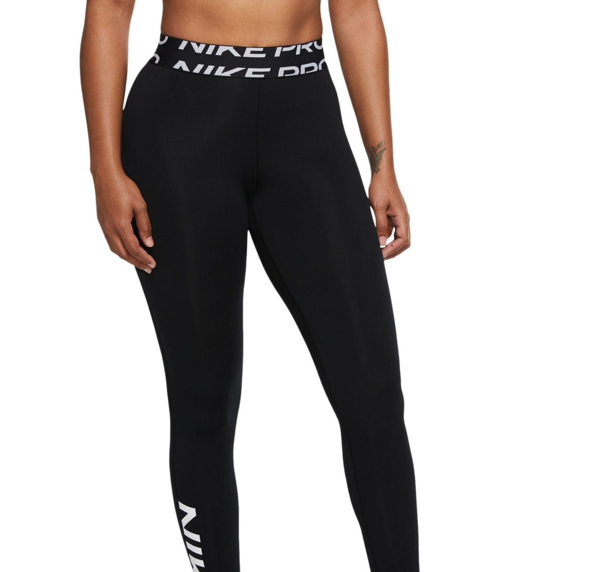 Legging Nike Pro Dri Fit Graphic Feminina Preta Tamanho Médio