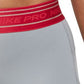Shorts de treino Nike Pro Dri Fit Mesh Pocket feminino, cinza, tamanho pequeno
