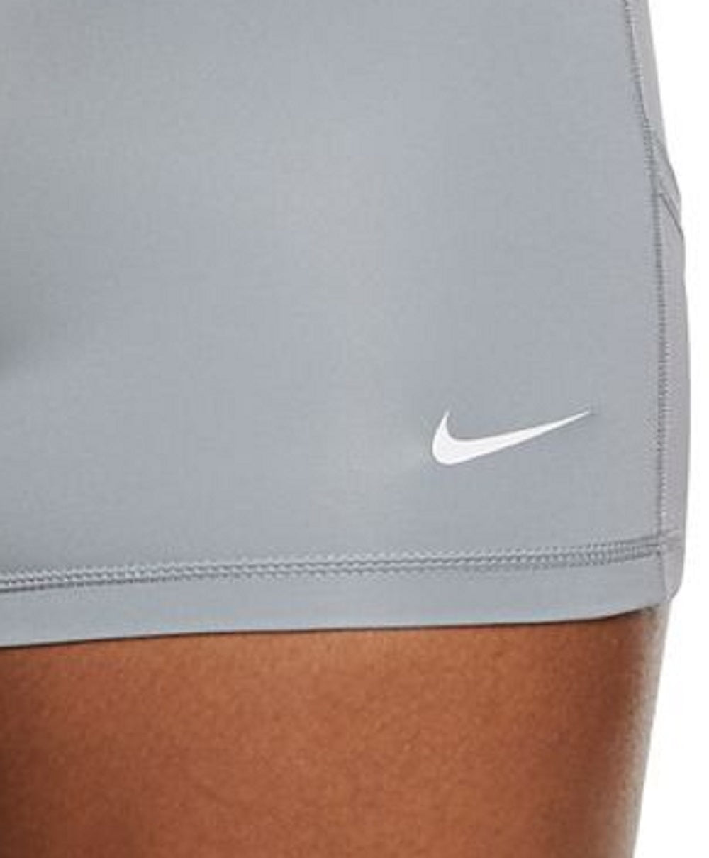 Shorts de treino Nike Pro Dri Fit Mesh Pocket feminino, cinza, tamanho pequeno