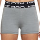 Shorts de treino Nike Pro Grx Dri Fit feminino cinza tamanho pequeno