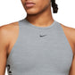 Top curto Nike Pro Dri Fit feminino cinza tamanho GG