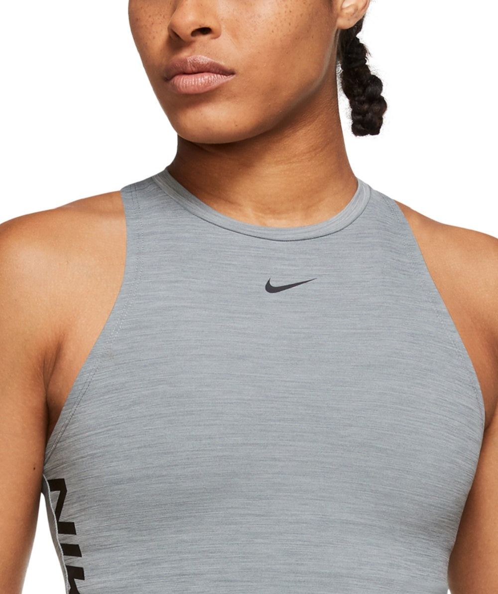 Top curto Nike Pro Dri Fit feminino cinza tamanho GG