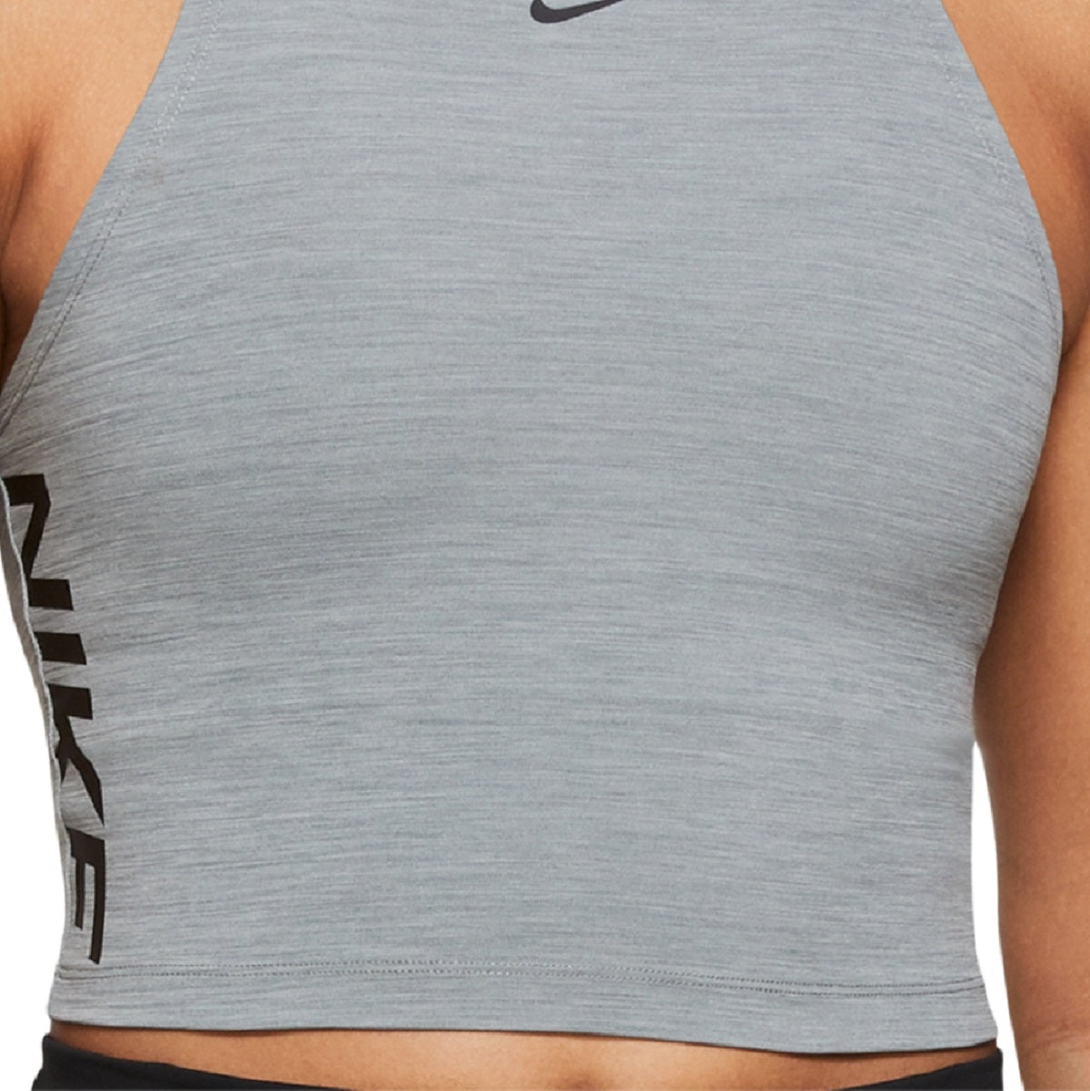 Top curto Nike Pro Dri Fit feminino cinza tamanho GG