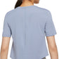 Camiseta curta Nike Dri Fit Plus Logo Feminina Azul Tamanho 3X