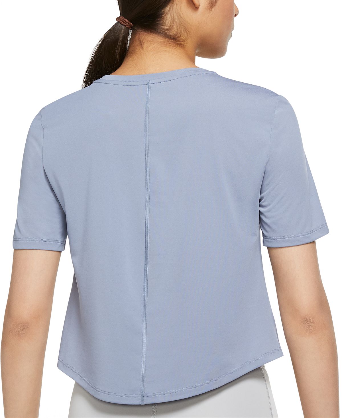 Camiseta curta Nike Dri Fit Plus Logo Feminina Azul Tamanho 3X