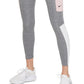 Calça Nike Feminina Color Block Cintura Média 7/8 Cinza Tamanho 2X