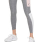 Calça Nike Feminina Color Block Cintura Média 7/8 Cinza Tamanho 3X