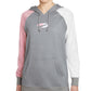 Moletom com capuz Nike Therma Fit Fleece Color Block para treino feminino, cinza, tamanho 1X