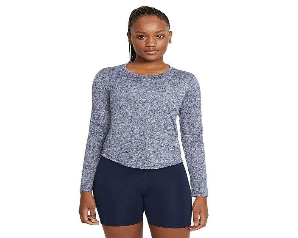 Camiseta Nike Plus Dri FIT One Standard Fit Feminina Azul Tamanho 3X