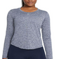 Camiseta Nike Plus Dri FIT One Standard Fit Feminina Azul Tamanho 3X