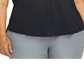 Camiseta regata Nike Dri FIT One Standard Fit feminina, preta, tamanho 1X