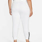 Calça de treino Nike Therma Fit feminina, branca, tamanho 2X