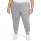 Calça de treino estampada Nike Women's Plus Dri FIT Get Fit cinza, tamanho 3X