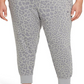 Calça de treino estampada Nike Women's Plus Dri FIT Get Fit cinza, tamanho 3X