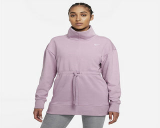 Blusa de treino Nike Plus Dri FIT Get Fit feminina, roxa, tamanho 1X