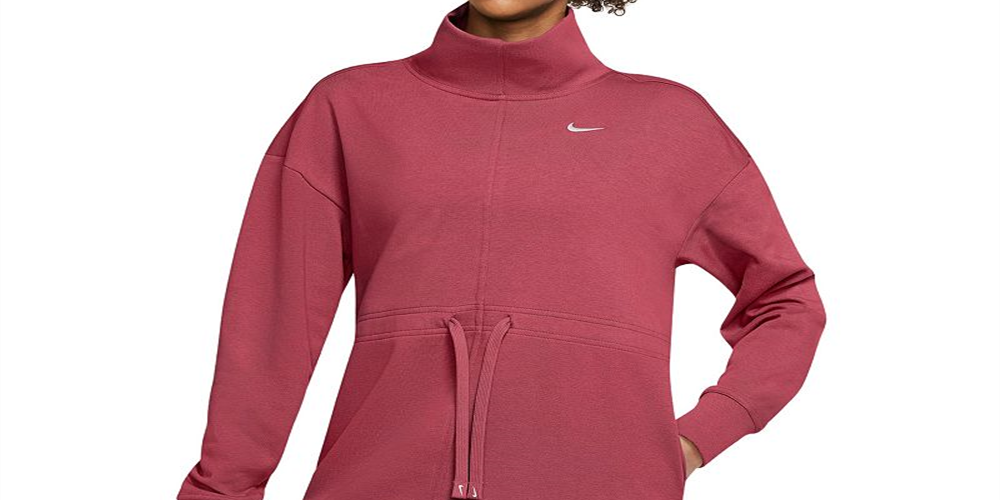 Blusa de treino Nike Plus Dri FIT Get Fit feminina, rosa, tamanho GG