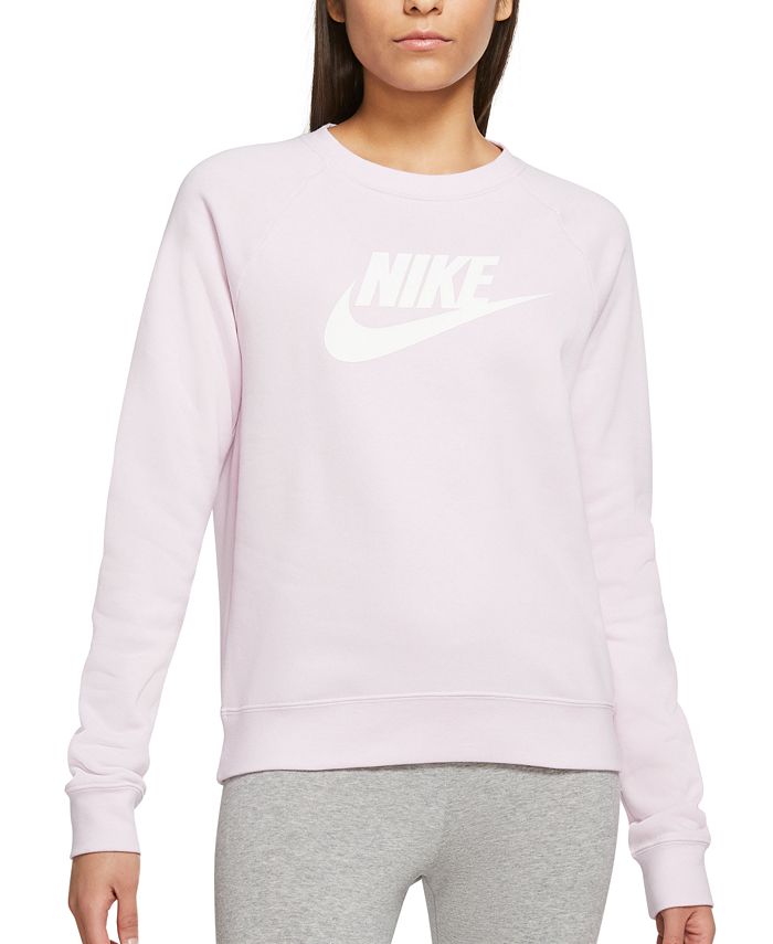 Moletom Nike Essential Fleece Feminino Rosa Tamanho 2X
