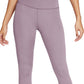Calça Nike Yoga 7/8 Feminina Roxa Tamanho 2X