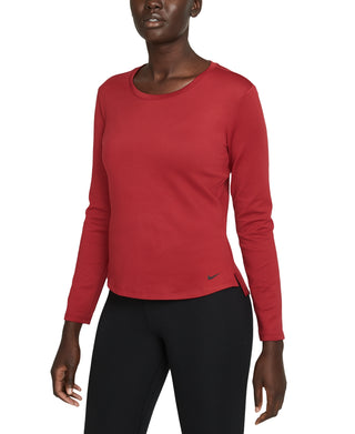 Camisa Nike Therma Fit Manga Longa Feminina Vermelha Tamanho P