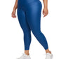 Legging Nike Feminina Cintura Média 7/8 Couro Sintético Azul Tamanho 1X