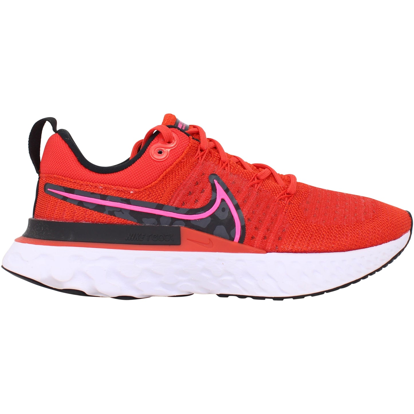 Nike React Infinity Run FK 2 Feminino Vermelho Chileno/Hiper Tamanho 8.5 Médio Preto