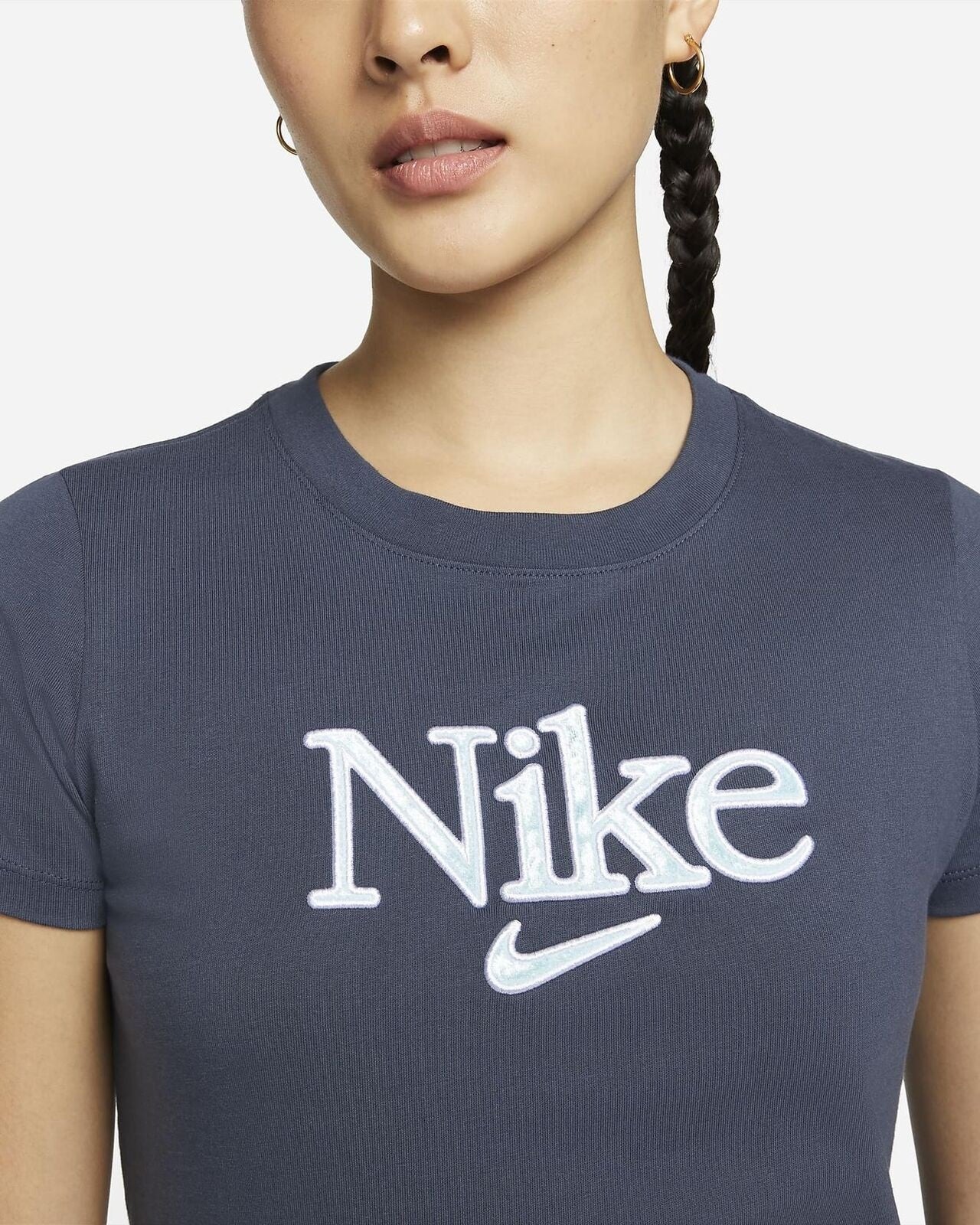 Camiseta Nike Feminina Algodão Estampada Azul Tamanho 2X