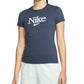 Camiseta Nike Feminina Algodão Estampada Azul Tamanho 2X