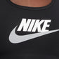 Sutiã esportivo gráfico Nike Dri Fit de suporte médio feminino, preto, tamanho extrapequeno