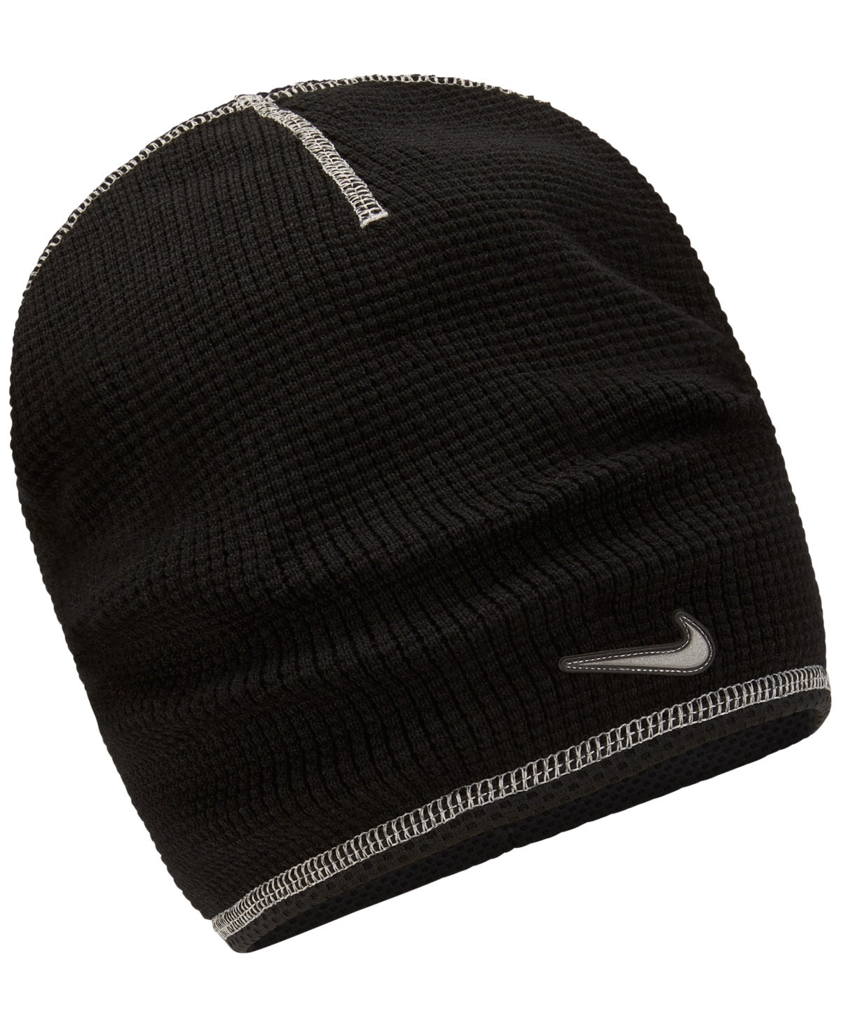 Gorro de treino Nike Waffle Knit masculino, preto, tamanho regular
