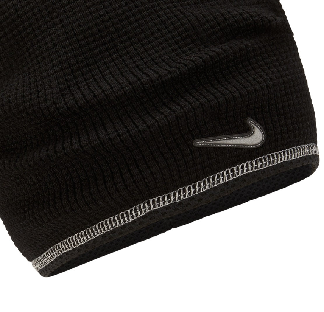 Gorro de treino Nike Waffle Knit masculino, preto, tamanho regular