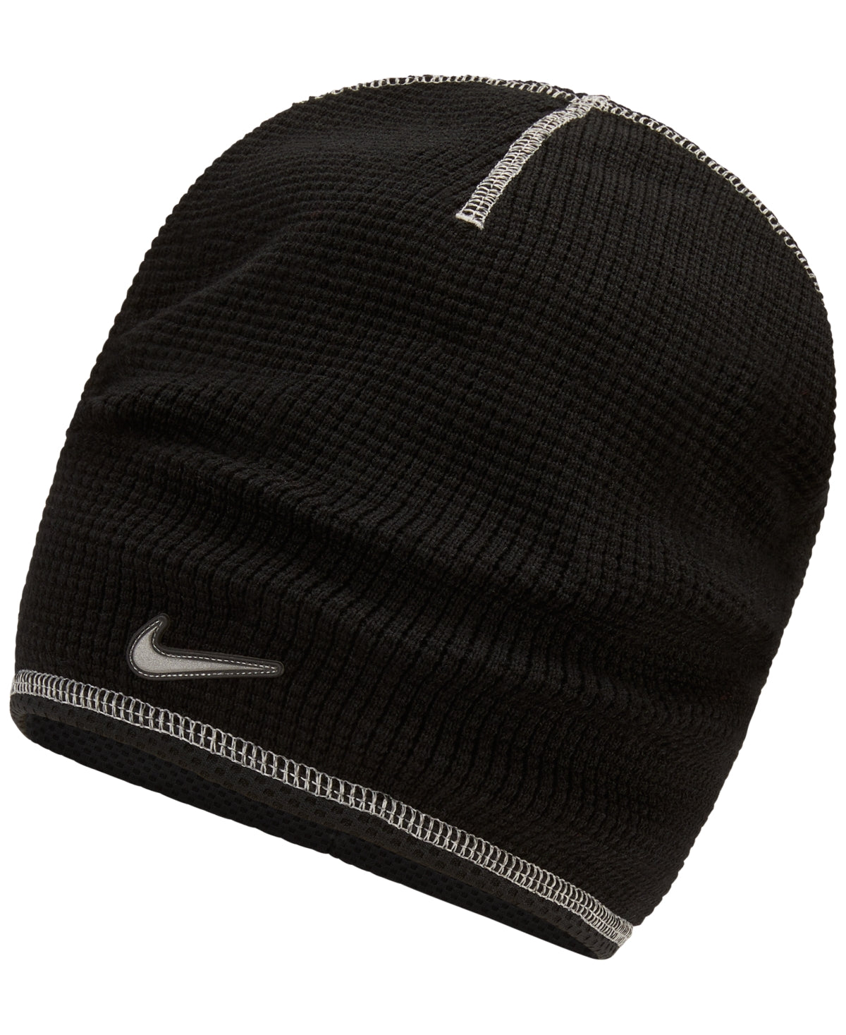 Gorro de treino Nike Waffle Knit masculino, preto, tamanho regular
