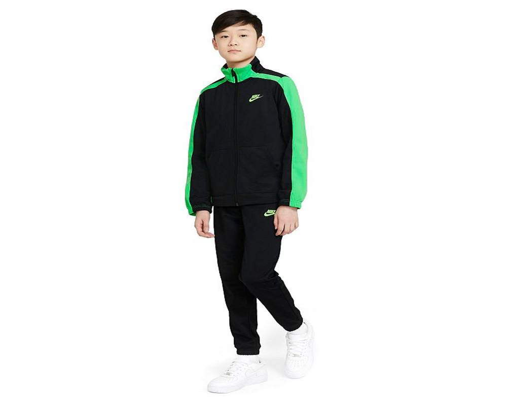 Conjunto de agasalho infantil Adidas para meninos, branco/cinza, tamanho grande