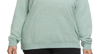 Moletom com capuz Nike Funnel Neck Fleece feminino, verde, tamanho GG