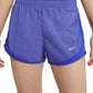 Shorts de corrida Nike Dri Fit Solid Tempo feminino, azul, tamanho extragrande