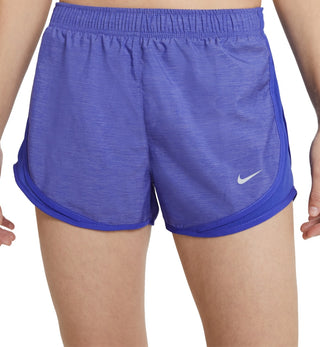 Shorts de corrida Nike Dri Fit Solid Tempo feminino, azul, tamanho extragrande