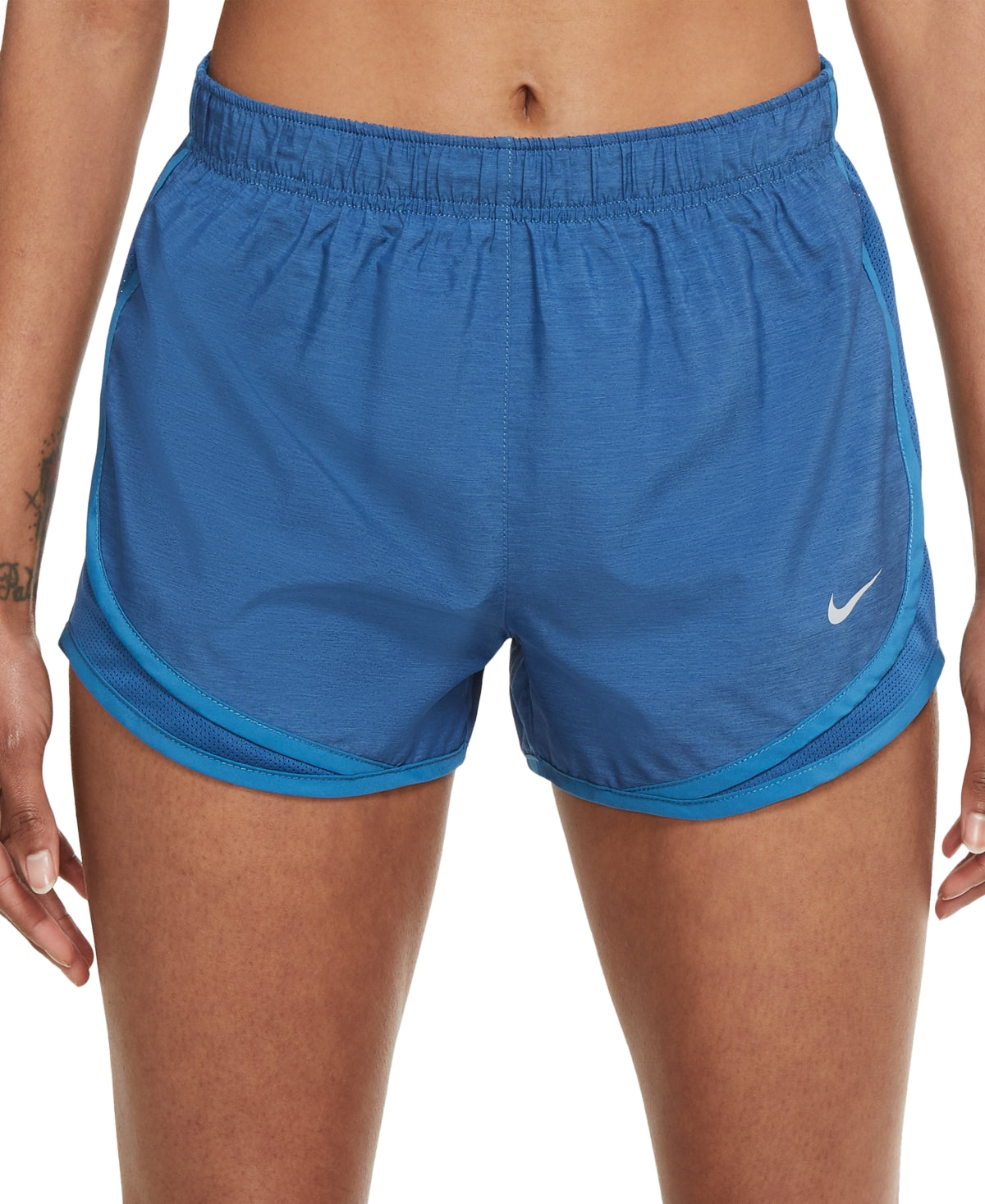 Shorts de corrida feminino Nike azul tamanho 1X